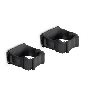 Vikan Toolflex One Holder TF2-1 Black - 2-Pack with Wall Adapter for Efficient Tool Organization